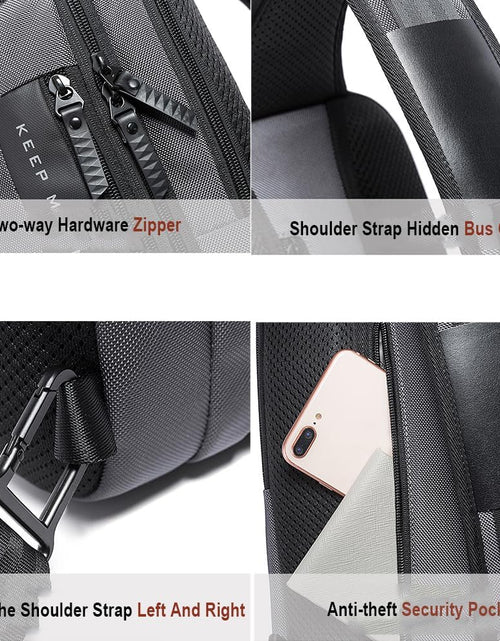 Load image into Gallery viewer, Sling Backpack Sling Bag Crossbody Backpack Shoulder Casual Daypack Rucksack for Men
